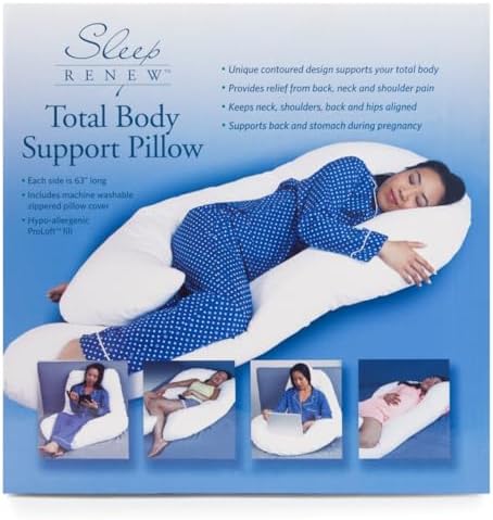 Total Body Support Pillow, U-Shaped Full Body Pillow - Image 2