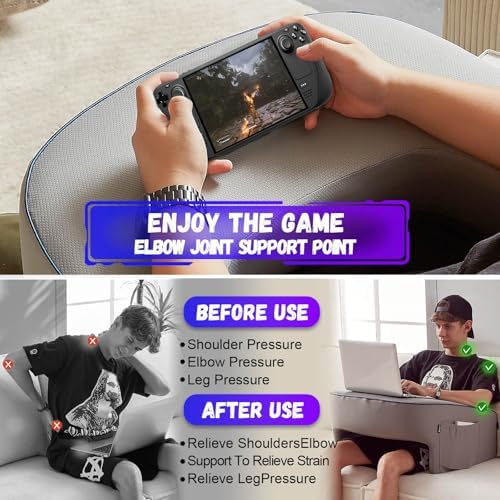 cooloo8 Reading Pillow with Armrests – Extra Large Memory Foam Gaming Pillow - Image 4
