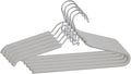 Spring Fever Foam Padded Clothes Hangers with Hooks - Sponge Non Slip Chrome Plating Heavy Duty Space Saving Open Ended for Women Men Pants Coat Green-Grey 5 Pack