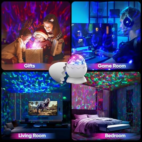 Galaxy Projector, Light Projector, Night Light Projector with Remote Control, Galaxy Light Projector, for Kids Adults, Bedroom, Home Theater, Christmas, Birthdays (White) - Image 7