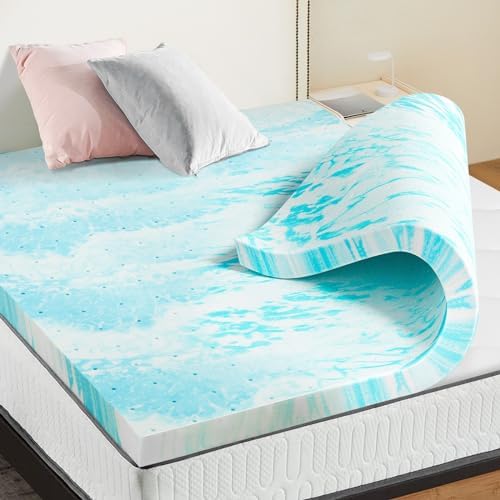 OLIXIS 2 Inch Twin XL Cooling Gel Infused Memory Foam Mattress Topper - Image 2