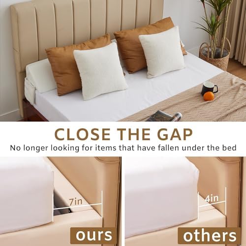 Bedluxe King Bed Wedge Pillow for Headboard, Fill The Gap - Image 3
