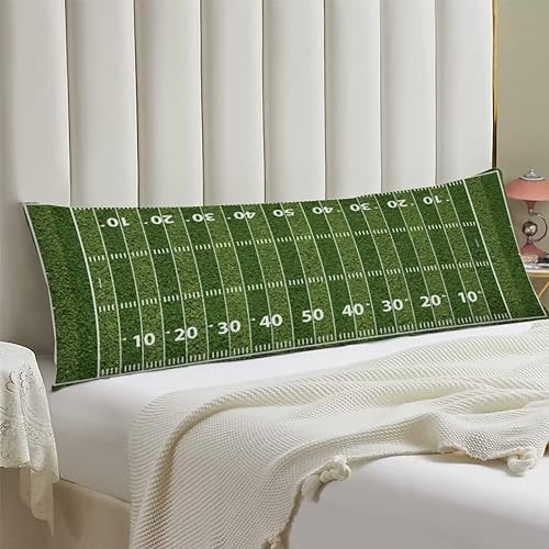 Football Field Body Pillow Cover Sports American Sports Green Lawn, Sport Theme - Image 2