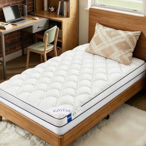 Kayfia 3 Inch TwinXL Memory Foam Mattress Topper by Kayfia