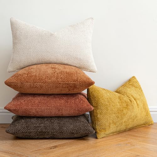 MIULEE Fall Decorative Rust Couch Throw Pillow Covers 18x18 Inch 2 Pack - Image 4