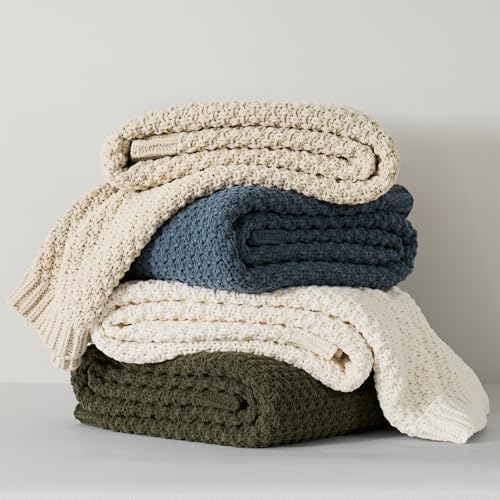 EVERGRACEHOME Chunky Chenille Knit Throw Blanket, 60 x 80 - Image 6