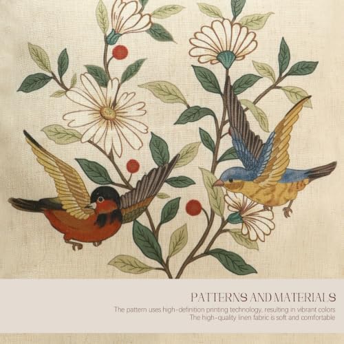 ISAENNE Designer Linen Square Throw Pillow Cover - Image 5