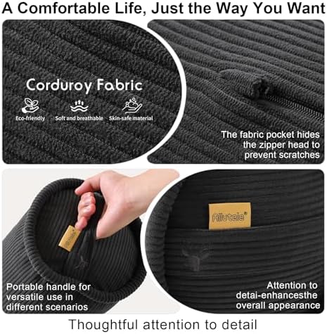 Cuddle Pillow – Corduroy Long Body Pillow - Image 4