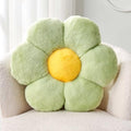 Kcvvcr Green Flower Shaped Throw Pillow by Kcvvcr