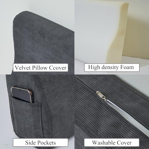 Cal King Wedge headboard Pillow Triangular Bed Wedge Pillow - Image 5