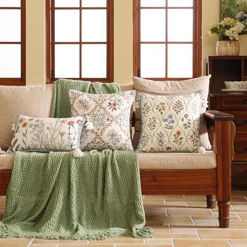ISAENNE Designer Linen Throw Pillow Cover - Image 6