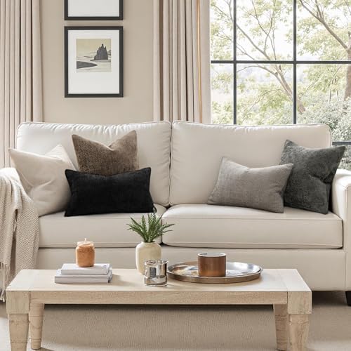 MIULEE Decorative Couch Throw Pillow Covers 22x22 Inch Brown 2 Pack - Image 2