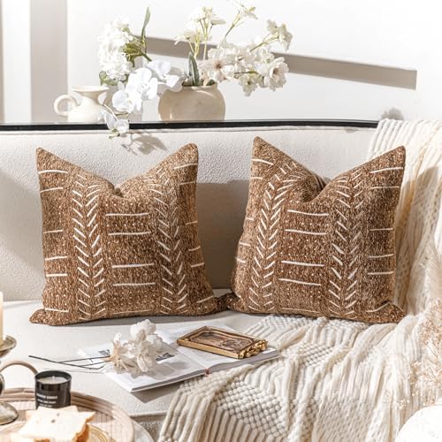 BlissBlush Decorative Throw Pillow Covers 20X20 Set of 2, Cozy Soft Accent - Image 6