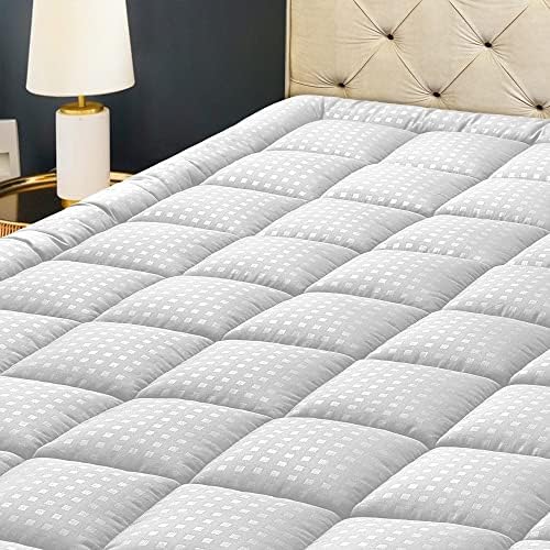 HYLEORY Queen Mattress Pad Quilted Fitted Mattress Protector Cooling Pillow Top by HYLEORY-YourBeddingExpert