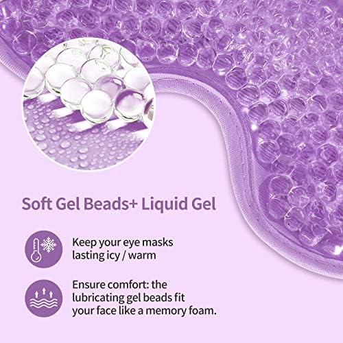 2PCS Gel Eye Mask Reusable Cold Therapy Gel Bead Eye Mask - Image 5