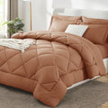 CozyLux Full Comforter Set 82"x86" Pumpkin by CozyLux