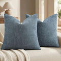 decorUhome Chenille Throw Pillow Covers 26x26 Set of 2 by decorUhome