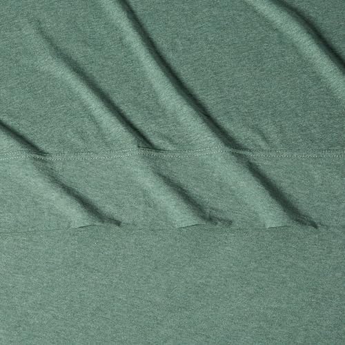 Amazon Basics 100% Cotton Jersey Bed Sheet Set, Full Size, Breathable and - Image 5