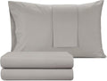 IZOD 100% Egyptian Cotton Sheets Set Full Size, Cotton Percale Crisp Sheet Set 4Pc,Lightweight & Deep Pocket fits Upto 17", Long-Staple Soft Combed, Hotel Style Luxury Bedding Sheet - Sterling Silver