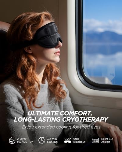 3D Cooling Sleep Mask with Double Coldfocus Gel - Image 2