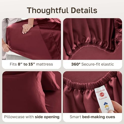 California Design Den Luxury 600 Thread Count Twin Sheets - Image 4