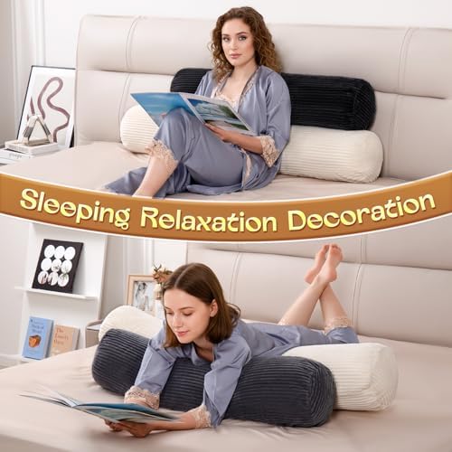 1 MIDDLE ONE Body Pillow for Adults, Long Bolster Pillow for Bed, Decorative - Image 6
