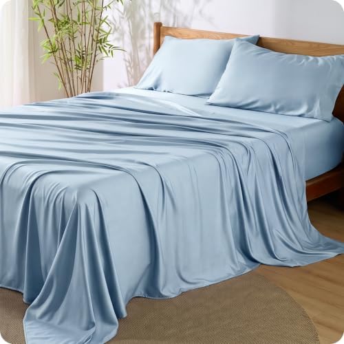 Bedsure PureWoven 100% Rayon Derived from Bamboo, Full Size Sheets by BEDSURE