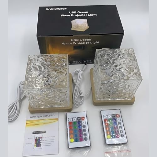 2 Pack Ocean Wave Projector Light,Shower Lamp Ambient Lighting - Image 5