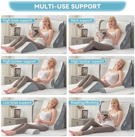 Kingfun 4PCS Orthopedic Bed Wedge Pillow Set - Image 5
