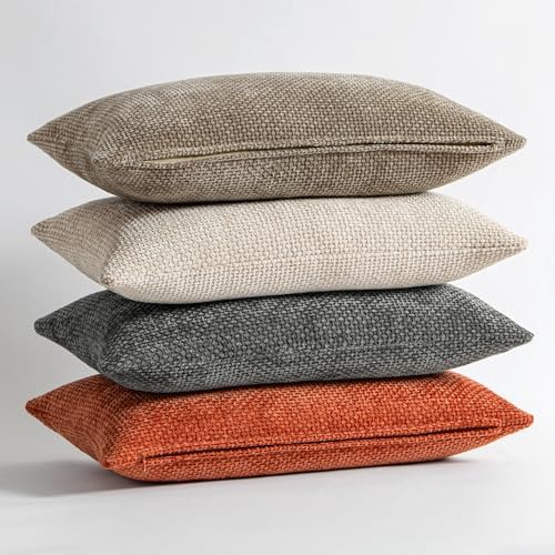 MIULEE Fall Decorative Lumbar Throw Pillow Covers 12x20 Burnt Orange 2 Pack - Image 5