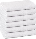 Towel and Linen Mart 100% Cotton White 6 Pack Bath Towel Set, Quick Dry, Super Absorbent, Light Weight, Soft Feel for Hotel, Spa and Bathroom (27 X 54) (White, 27 x 54 6 Pack) by T+%26+L+Towel+and+Linen+Mart