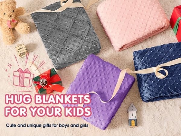 yescool Pink Weighted Blanket 10 Pounds Twin Size Cooling Weighted Throw Blanket, Minky Heavy Blankets Warm Weighted Comforter, Big Washable Thick Blankets Gift for 80-120lbs, 40 * 60in