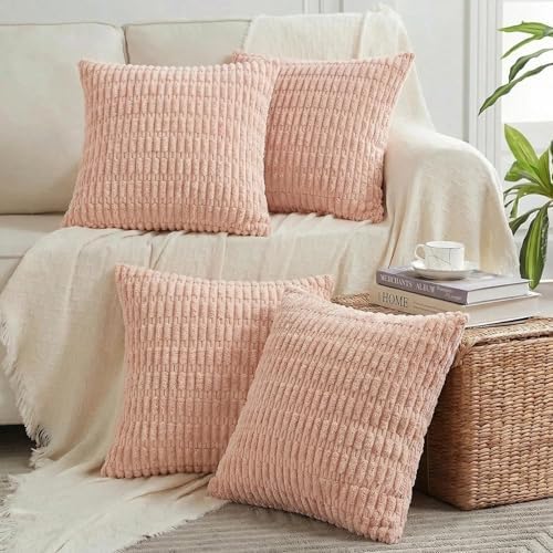 Fancy Homi 4 Packs Decorative Throw Pillow Covers by Fancy+Homi