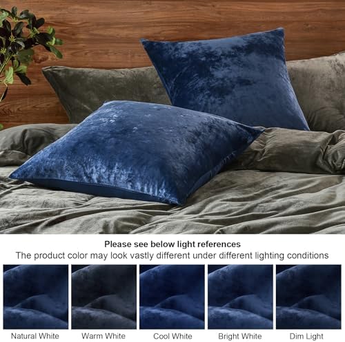 PHF Truly Velvet Euro Shams 26" x 26", No Insert, 2 Pack - Image 6