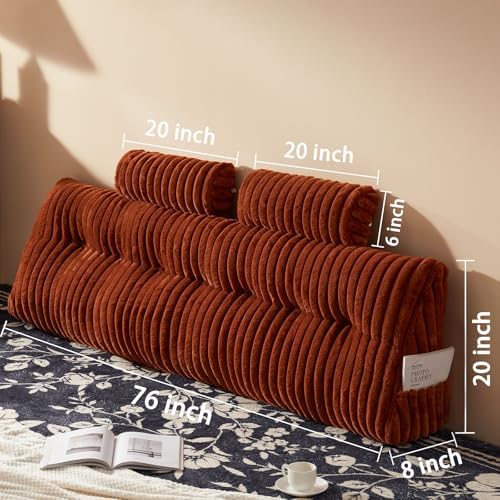 Rycwola Faux Fur Headboard Pillow - Image 2