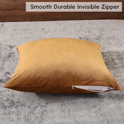 PHF Velvet Euro Shams 26" x 26", No Insert, 2 Pack - Image 4