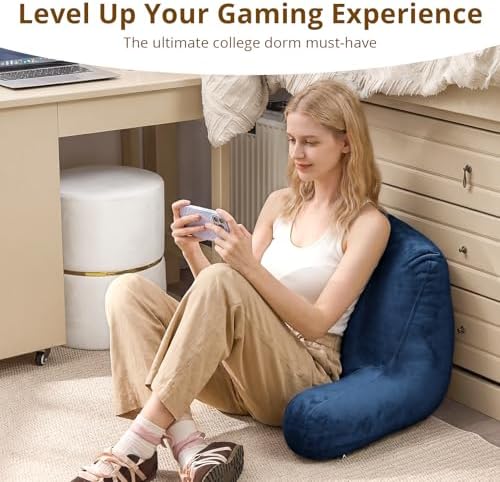Sasttie Reading Pillow for Bed, Back Pillow for Sitting Up - Image 5