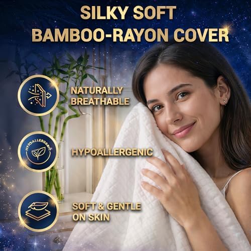 Royal Therapy 2-Pack Queen Memory Foam Pillow, Adjustable Shredded Odor-Free - Image 6
