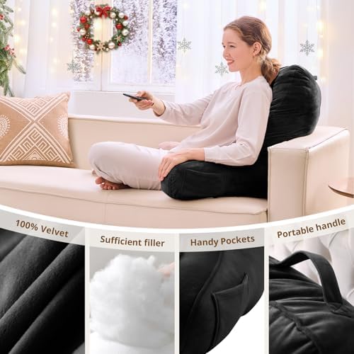Sasttie Reading Pillow for Bed, Back Pillow for Sitting Up - Image 5