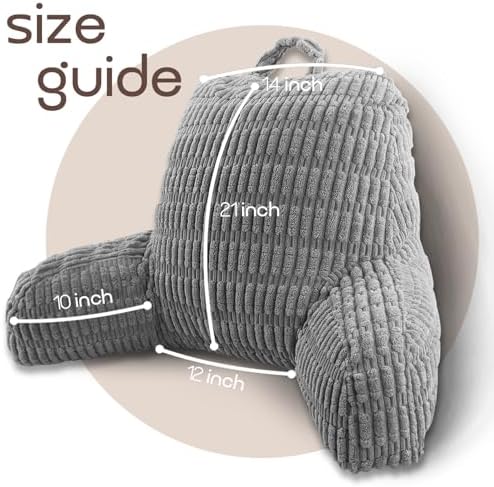 Reading Pillows for Bed Back Rest Pillow for Sitting up - Image 5