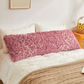 XeGe 20x54 Fluffy Faux Fur Cheetah Print Body Pillow Cover, Leopard Pink by XeGe