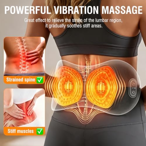 USUIE Cordless Lumbar Support Pillow, Lower Back Massager - Image 3