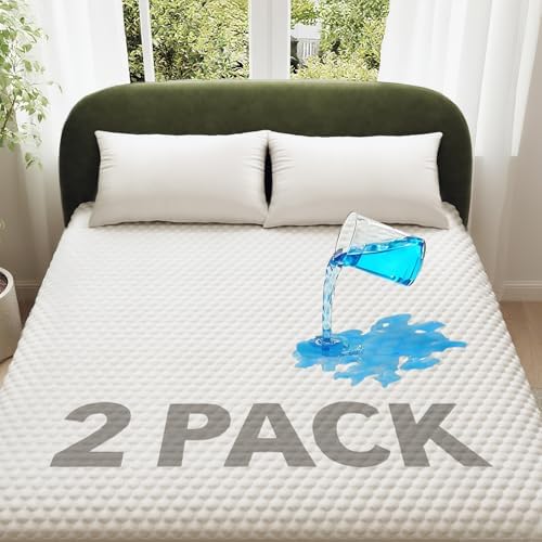 OhGeni 100% Waterproof Mattress Protector, Bamboo Viscose Top Layer Pad by OhGeni