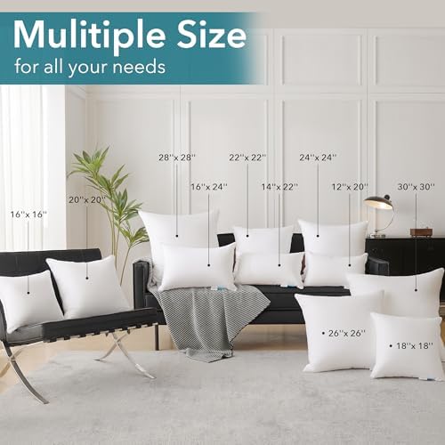 Oubonun 28 x 28 Euro Pillow Inserts - Image 5