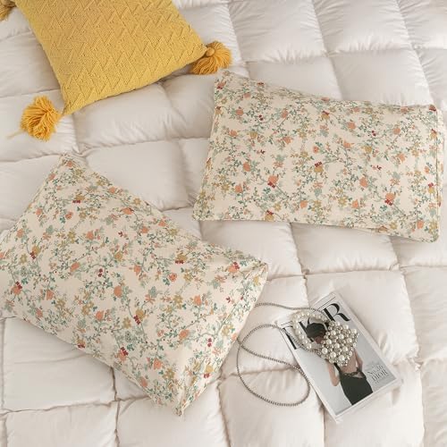 ECOCOTT 2 Pack Pillowcase King Size, Floral Pillow Cases Set - Image 4