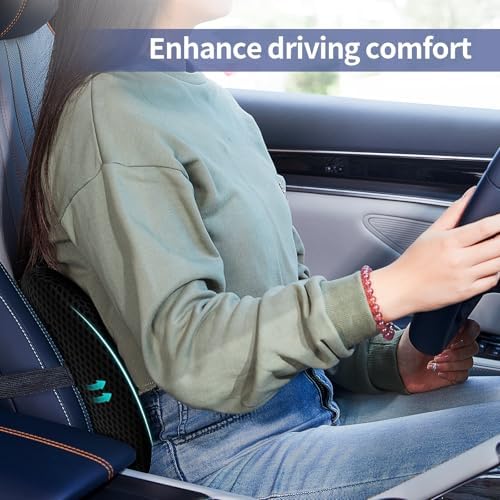 Lumbar Support Pillow for Office Chair, Memory Foam Car Back Cushion - Image 4