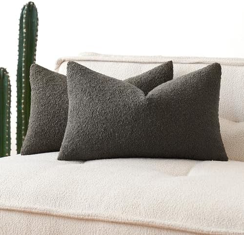 MIULEE Textured Boucle Lumbar Pillow Cover - Image 3