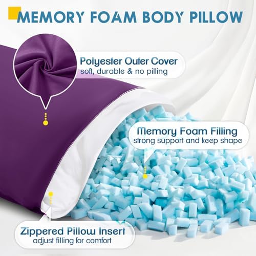 MAGIC ELEPHANT Body Pillow, Memory Foam Body Pillow - Image 2