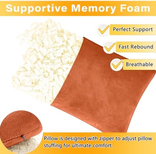 1 MIDDLE ONE 2 Pack Small Pillow, Memory Foam Mini Pillow 11 X 7 Inches - Image 3