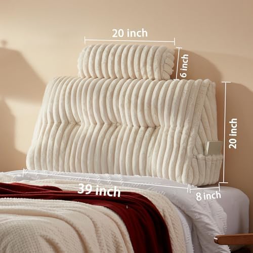 Rycwola Faux Fur Headboard Pillow - Image 2